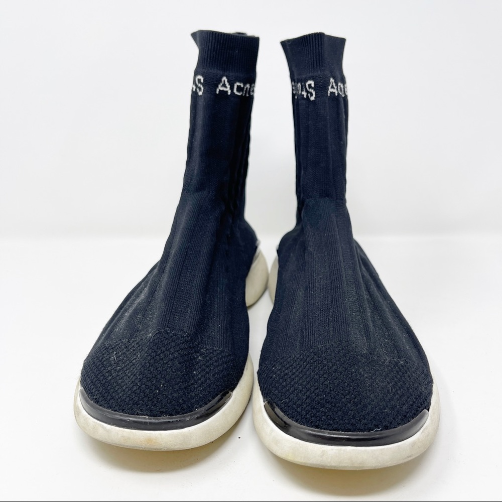 Acne Studios Size IT 39 US 8 Black BATILDA High Top Sock Sneakers - Picture 3 of 8